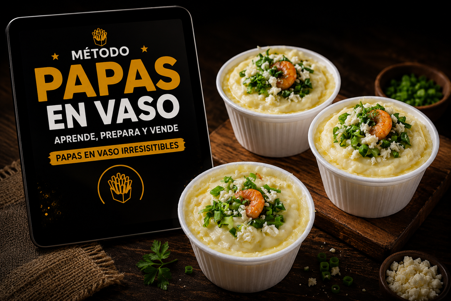 Método Papas en Vaso